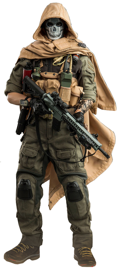 Саймон "Гоуст" Райли (Призрак, Ghost, Call of Duty Modern Warfare 2019) КОЛЛЕКЦИОННАЯ ФИГУРКА 1/6 scale MODERN BATTLEFIELD END WAR V GHOST (FS-73030) - FLAGSET