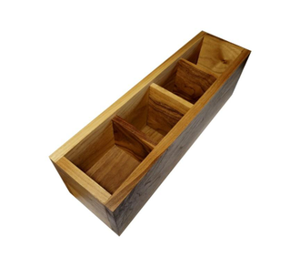 шкатулка из ореха для аксессуаров на четыре отделения