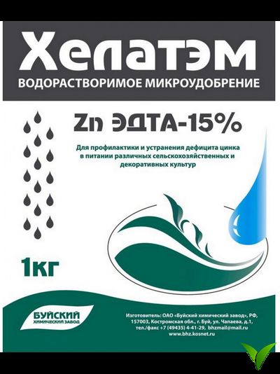 Хелатэм ЭДТА Zn 15% 1 кг