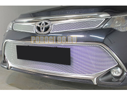 Защита радиатора Toyota Camry XV50/XV55 2017-2018 chrome низ PREMIUM
