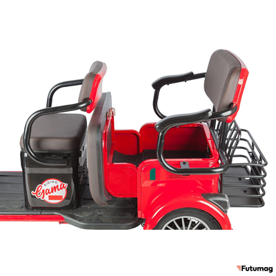 Электротрицикл Rutrike Gelbert Kappa 48V/60V 650Вт красный