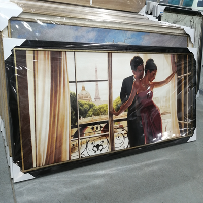 Картина в раме 50 х 100 см Pierre Benson - Lovers in Paris