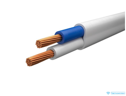 Провод Salcavi плоский ПВХ 2х0.5 мм2 белый (бухта 100м)