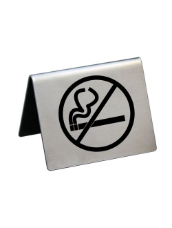 Табличка "Не курить"  50*40 мм. нерж.  /1/100/