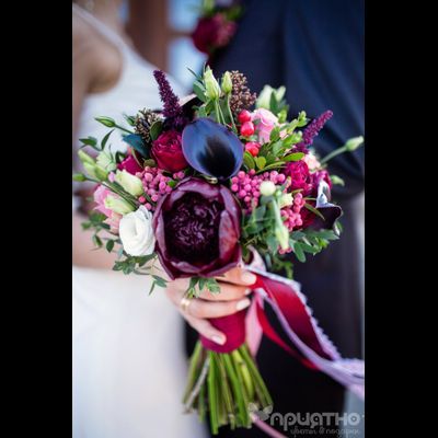 Букет невесты &amp; Бутоньерка № 1349