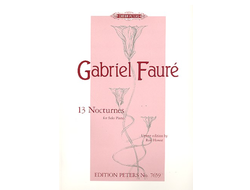 Fauré. 13 Nocturnes für Klavier