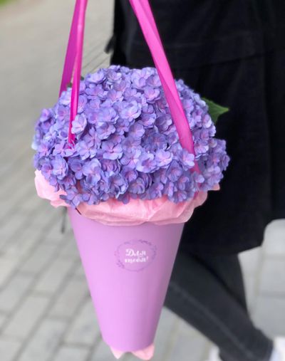 Сумочка с гортензией