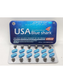USA Blue Shark (Голубая акула) 12 таблеток + 12 шариков (витамины)