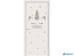 Межкомнатная глухая дверь с покрытием Эмаль Пикколино 06 купить в Челябинске | КВИРТЕК