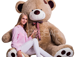 Гигантский плюшевый мишка 260 см кремовый Тони