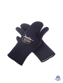 Рукавицы неопреновые 7мм Marlin NORD ULTRAGLID 3х-палые ОП р.S