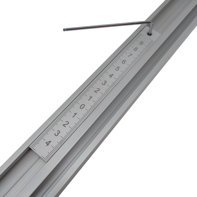 Линейка 50-0-100 мм в паз 19.2 мм для фрезерного стола