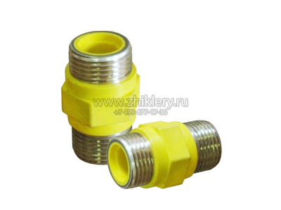 Муфта диэлектрическая ДУ-15 (1/2" нар/нар) дюралюминий