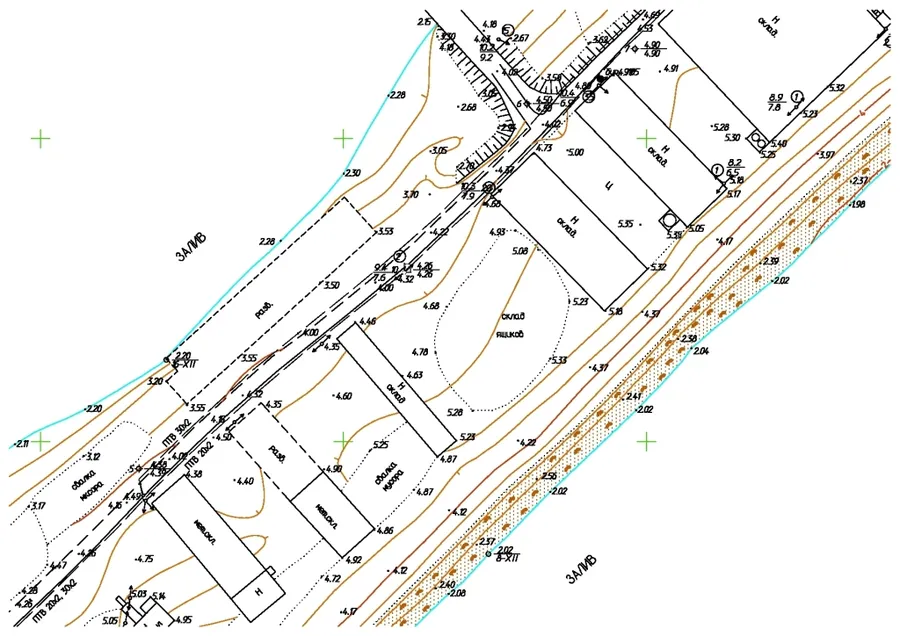 Фрагмент номенклатурного листа оцифрованного плана в GeoniCS