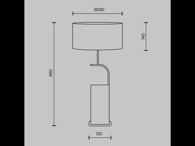 Настольный светильник Glamping, MOD437TL-02B, Maytoni