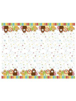 Скатерть полиэтиленовая Веселый зоопарк 140см X 180см