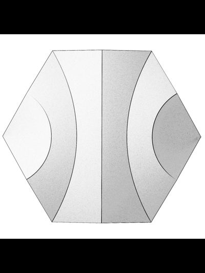 Стеновая панель Bello Deco СП18, 3D, дюрополимер, влагостойкая, под покраску, 62х54х6,5см