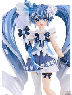 Фигурка фигма Мику Хацунэ (Figma Hatsune Miku 2025 Snow, Crystal Snow Ver.)