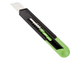 Нож канцелярский 18 мм Альфа, с фиксатором, пластик, цвет салатовый