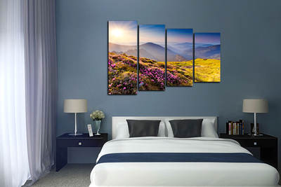 Модульная картина "Оазис цветов"