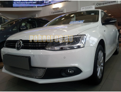 Защита радиатора Volkswagen Jetta VI 2010-2014 chrome PREMIUM