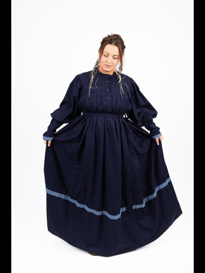 Платье в русском стиле "Поморское" шерстяное