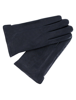 Перчатки мужские нат.кожа black