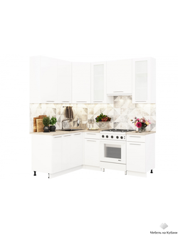 София Белый глянец модульная кухня