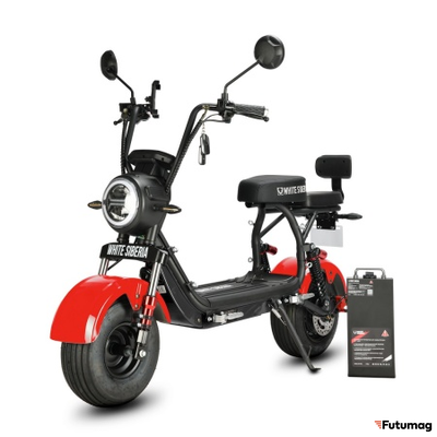 Электроскутер WHITE SIBERIA MINI R 3.0 RED 60V