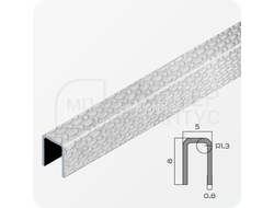 П-образный разделительный профиль из нержавеющей стали NEEXY PVS95-10 EM Тисненый