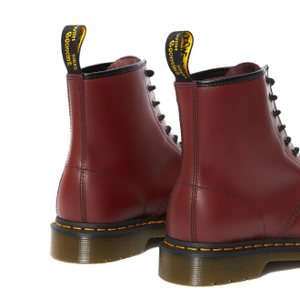 Ботинки Dr. Martens 1460 Smooth Hf бордовые высокие мужские