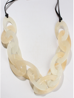 Украшение из акрила  "ЦЕПИ" бежевое