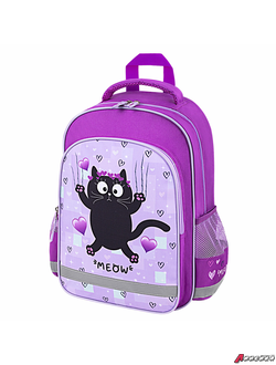 Рюкзак ПИФАГОР SCHOOL, 1 отделение, 3 кармана, «Falling cat», 38×28×14 см. 272082