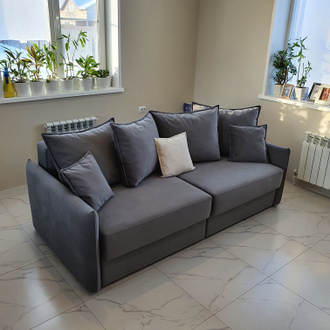 Диван МОНТИ 2 225 см темно-серый