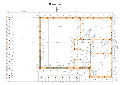 Одноэтажный каркасный дом с двумя спальнями 34м² (SK86)