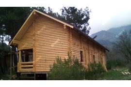 Гостиничный комплекс из оцилиндрованного бревна 200 мм, Краснодарский край, Геленджик