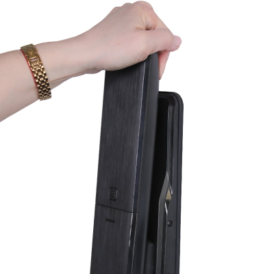 Электронный дверной замок Solity GP-4000BK DARK SILVER с отпечатком пальца