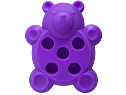 Силиконовая подставка под колпачки Bear purple