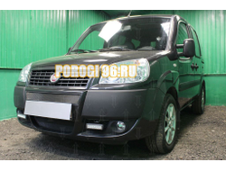 Защита радиатора Fiat Doblo (I рестайлинг) 2005-2014 black