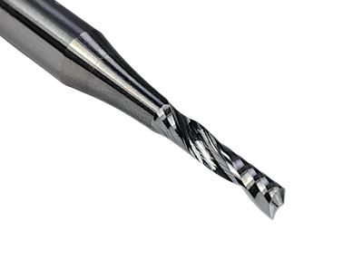 Фреза спиральная по пластику 2x8 s3x45 Z1 HM стружка вверх