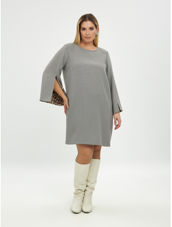 Классические женские брюки с люрексом для полных женщин