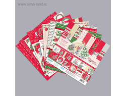 Набор бумаги для скрапбукинга Me to you "Новогодняя сказка ", 12 листов