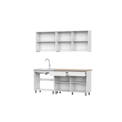 Кухонный гарнитур Симпл 2м Белый/Дуб сонома