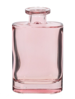 Ваза стекло розовый L7,5 W4 H12,5 см
