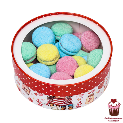 Коробка КРУГЛАЯ шляпная 14 февраля, диаметр 21м h7см