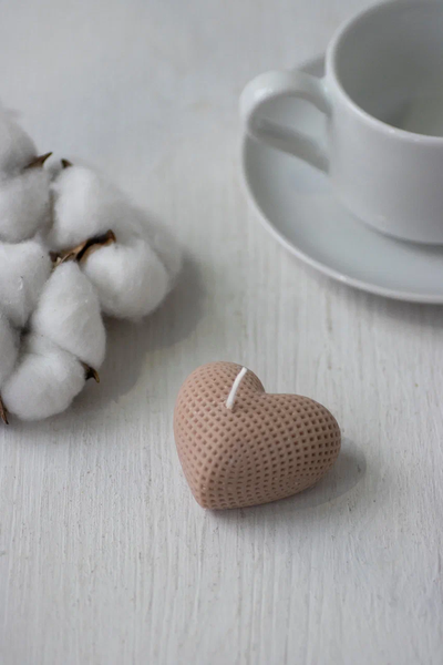 СВЕЧА "СЕРДЦЕ" капучино