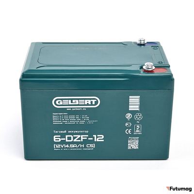 Тяговый аккумулятор Gelbert 6-DZF-12 (12V14.5A/H C5)
