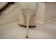 Перламутровые айвори шампань свадебные туфли коллекция 2019 острый мыс на высоком каблуке шпилька кожаные украшены тонкой пряжкой № 2407-451=451