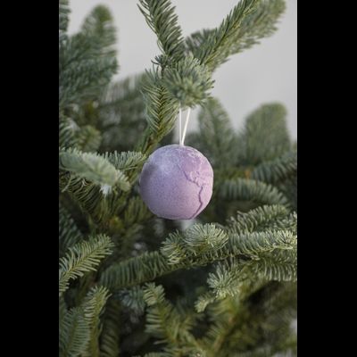 Новогодняя игрушка "Мир" Фиолет