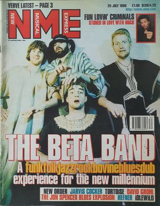 NME Magazine 25 July 1998 The Beta Band Cover Иностранные музыкальные журналы, Intpressshop